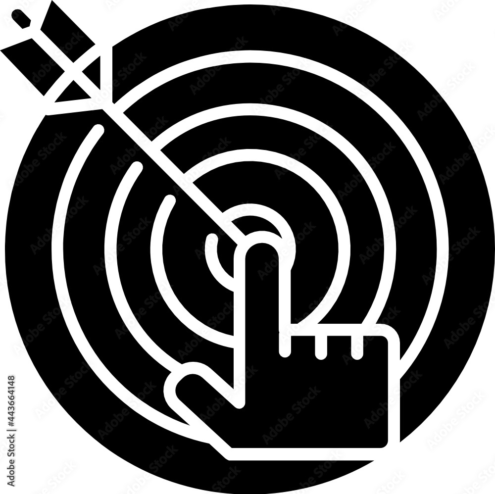 Target Icon. Business Motivation concept icon style Target Icon. Business Motivation concept icon style
