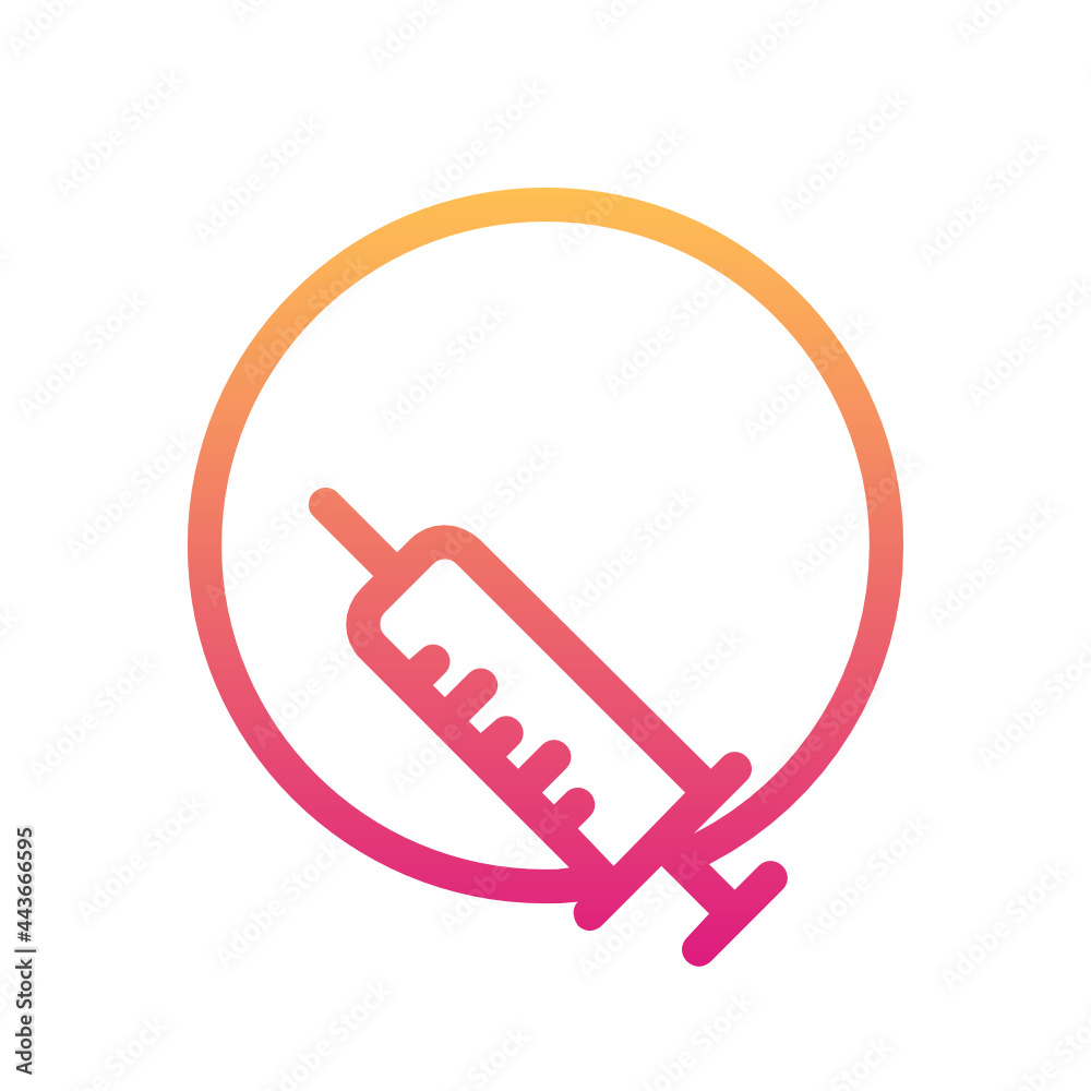 Syringe , Hospital gradient icon. Syringe , Hospital gradient icon.