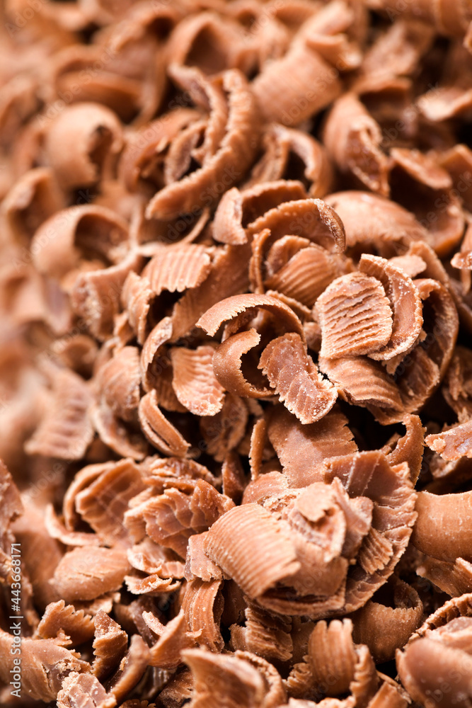crumbs from delicious chocolate