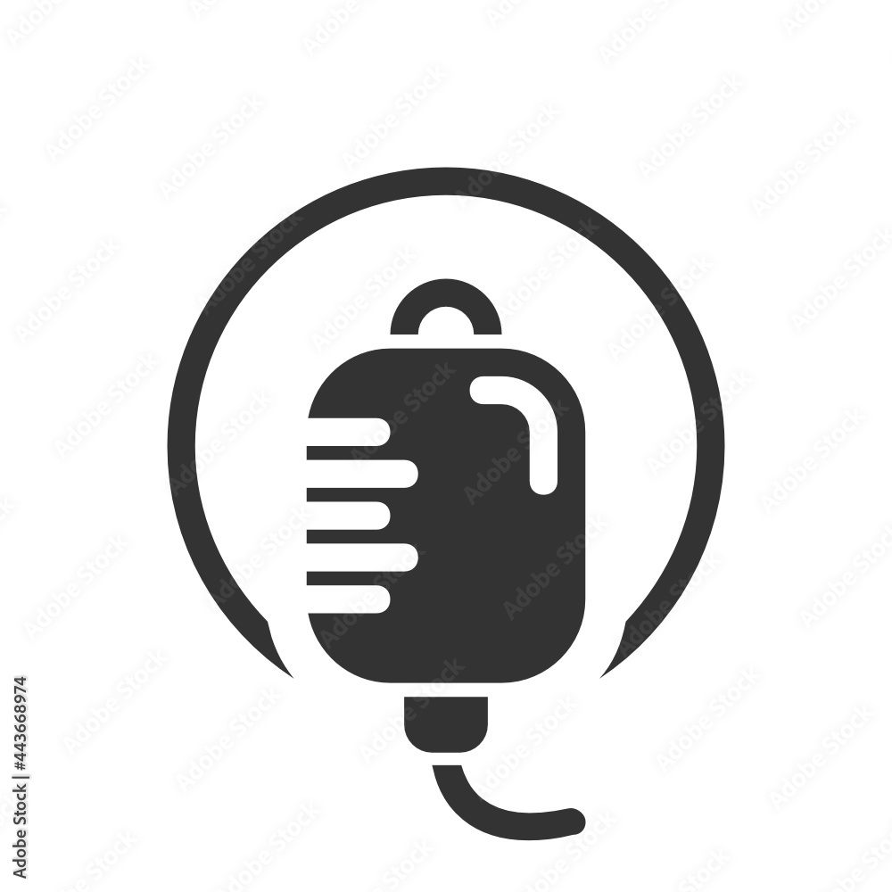 Obraz premium Infusion , Hospital solid icon.