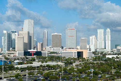 Miami Downtown Skyline In The Morning