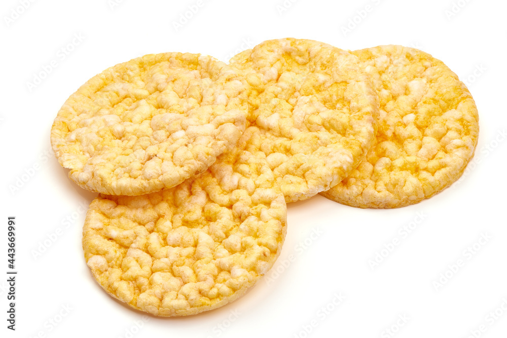 Rice cakes, isolated on white background. High resolution image. Rice cakes, isolated on white background. High resolution image.