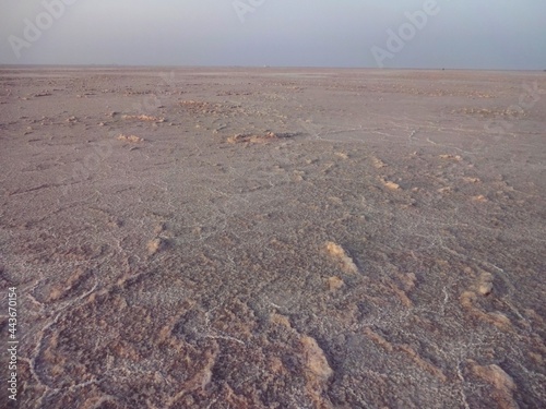 White Great Rann of Kutch  ,Salt desert in Gujarat ,india photo