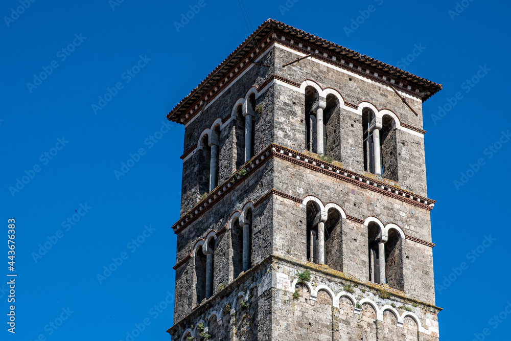 rieti detail of the cathedral of santa maria