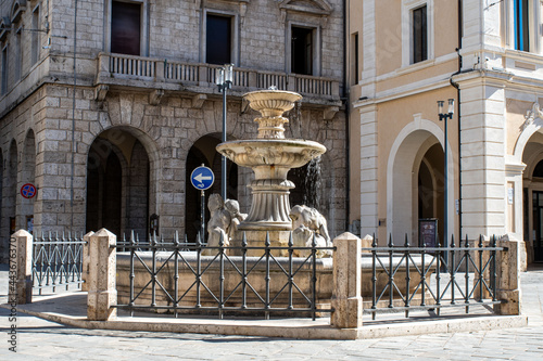 rieti fountain in piazza vittorio emanuele II photo