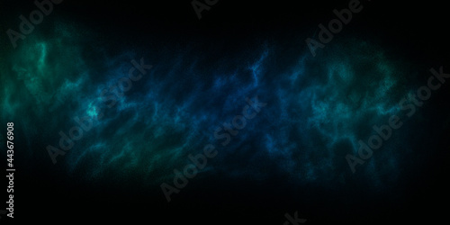 Blue Space background with stars nebula and galaxy. 