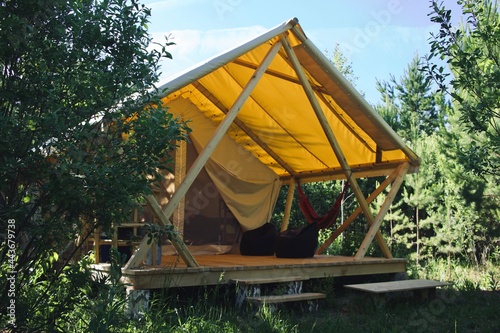 Glamping in the forest