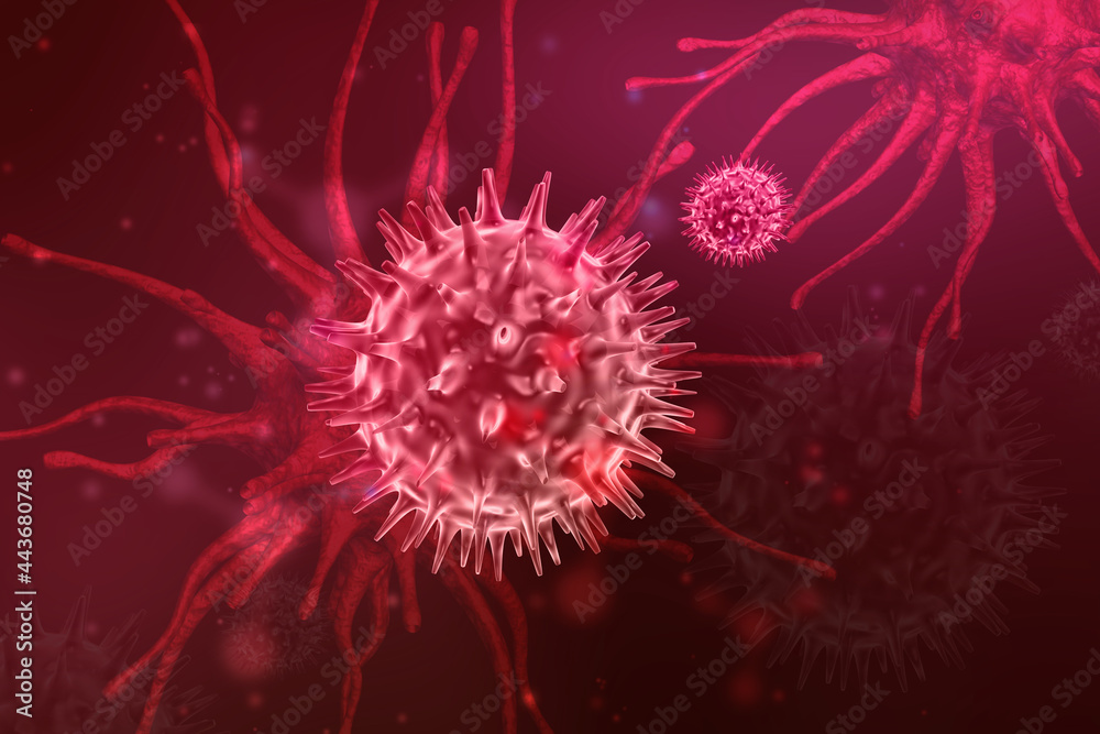 3d rendering Virus bacteria cells background 3d rendering Virus bacteria cells background