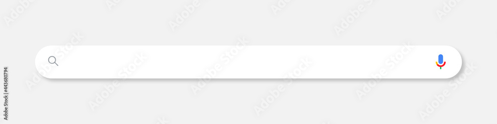 Google search bar. Google Input Panel. Classic search box with shadow ...