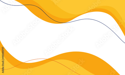 Abstract background of yellow and orange waves with a space for text. Vector template For an advertising banner, for sale