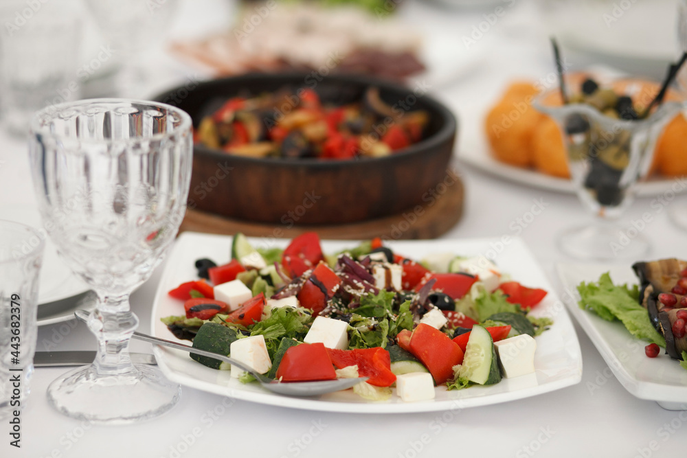 vegetable salad with tomato and cucumber vegetable salad with tomato and cucumber
