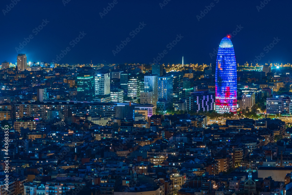 Cityscape of Barcelona (Spain)