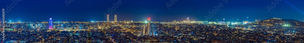 Cityscape of Barcelona (Spain)