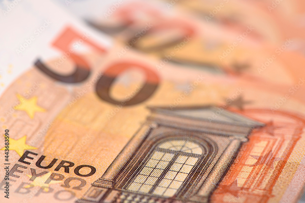 50 Euro banknote in detail