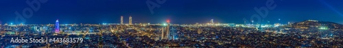 Obraz na płótnie Cityscape of Barcelona (Spain) w salonie