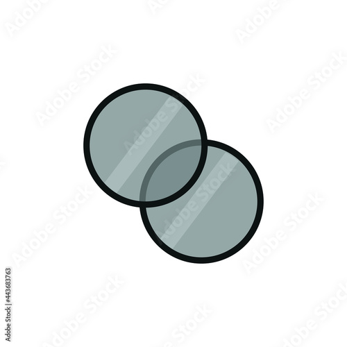 filter for photo camera, icon on white background