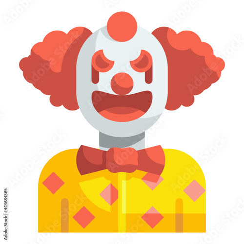 clown flat icon