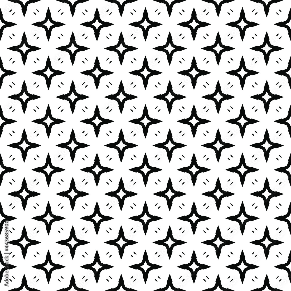 Black and white pattern texture. Bw ornamental graphic design. Mosaic ornaments. Pattern template. Vector illustration. Black and white pattern texture. Bw ornamental graphic design. Mosaic ornaments. Pattern template. Vector illustration.