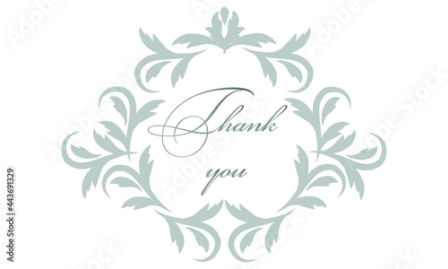 Fototapeta Naklejka Na Ścianę i Meble -  Thank you - handwritten. Can be used as a quote, phrase for postcards, banners, posters, clothing design.