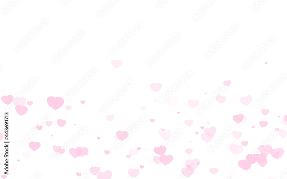 Valentine day pink hearts on white background. Valentine day pink hearts on white background.