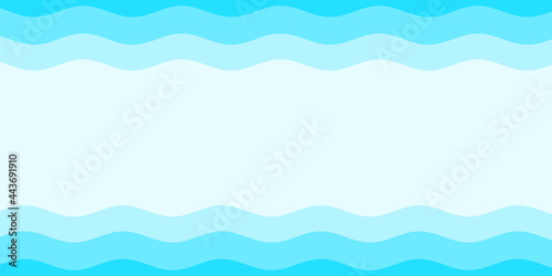 Blue white color wave pattern texture background. Use for design summer holiday concept. © Koy