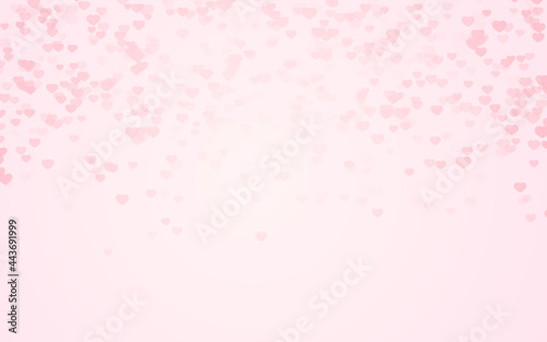 valentine day pink hearts on pink rose background.