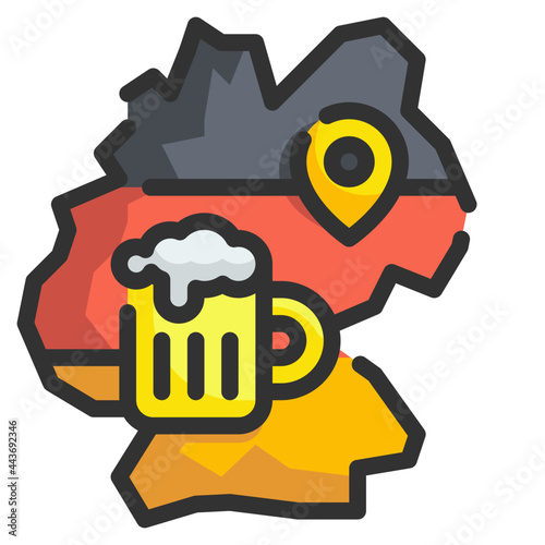 germany line icon