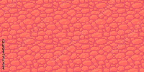 Pixel art ground background. Seamless soil texture backdrop.