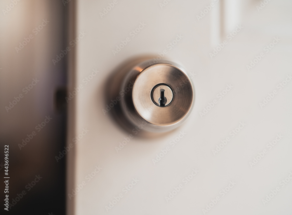 door handle and key white background door handle and key white background