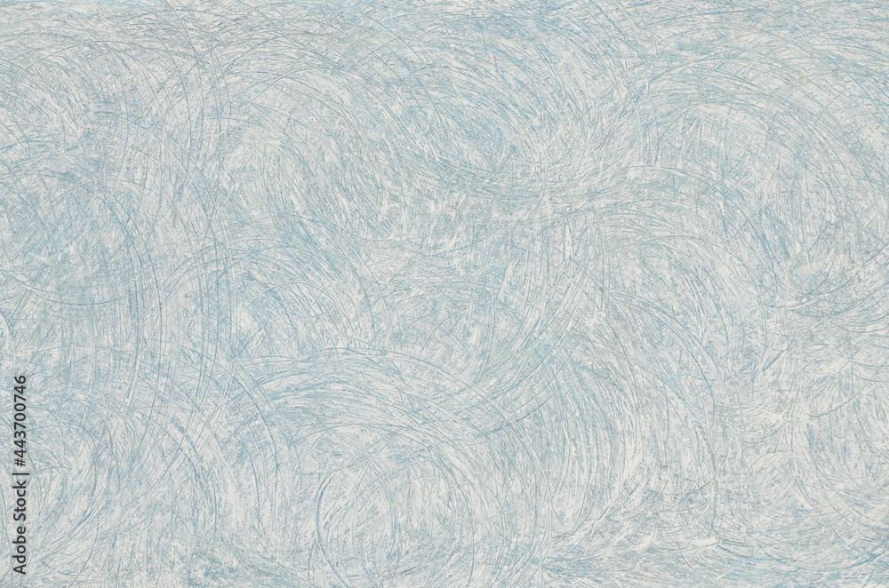 Obraz premium decorative painting, the effect of an old wall. small blue lines, scratches on a light base. for background, presentation and text.