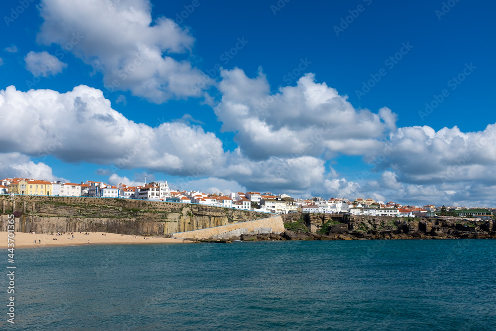 View of the traditional village of Ericeira, with the Praia dos Pescadores (Fisherman beach), in Portugal