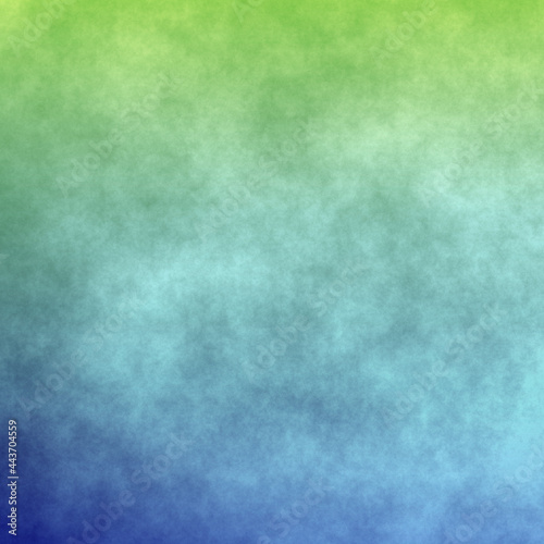 Gradient color blue and green paper. Sky and cloud background.