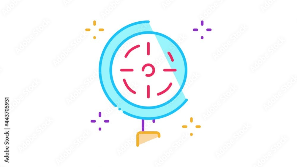 target detection Icon Animation. color target detection animated icon ...