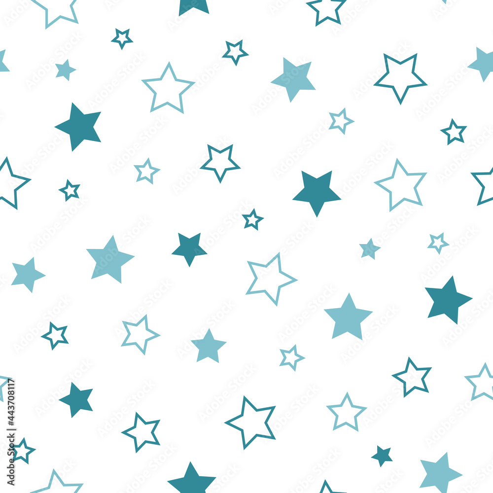 Stars seamless pattern. Design for fabric, wrapping paper, background, wallpaper. Vector. Stars seamless pattern. Design for fabric, wrapping paper, background, wallpaper. Vector.