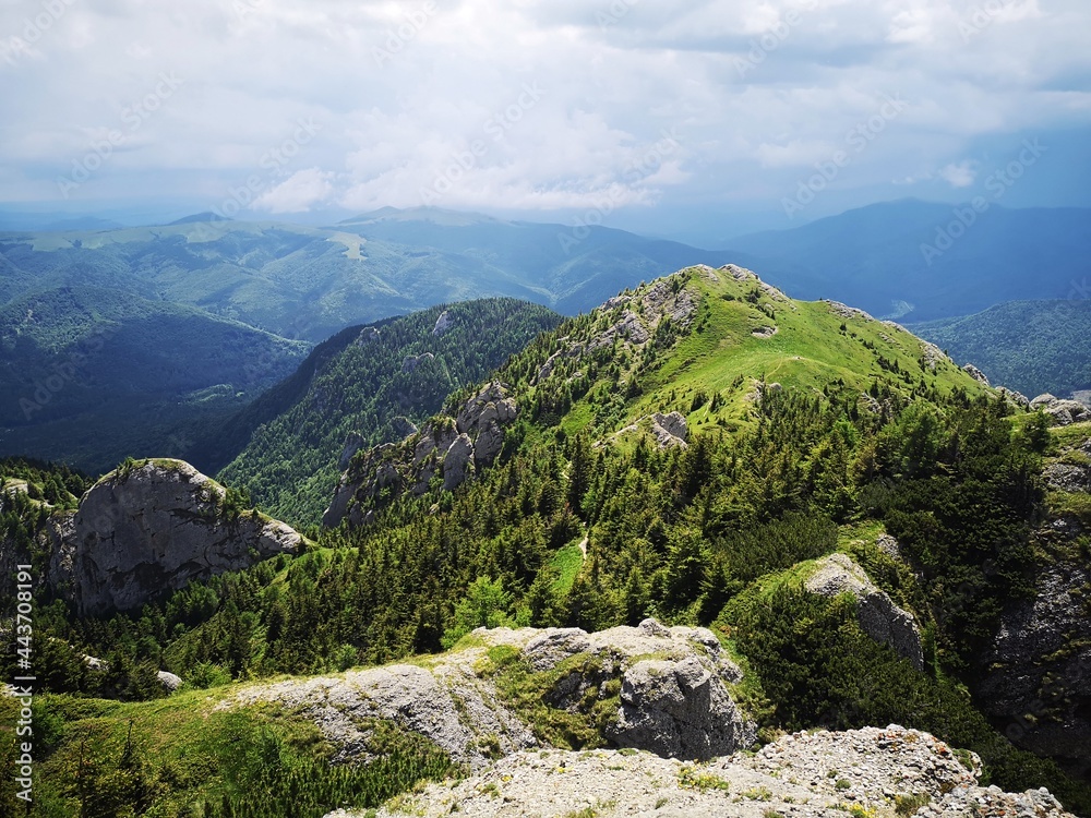 Summer landscape in the mountains. Beautiful day for hiking Summer landscape in the mountains. Beautiful day for hiking