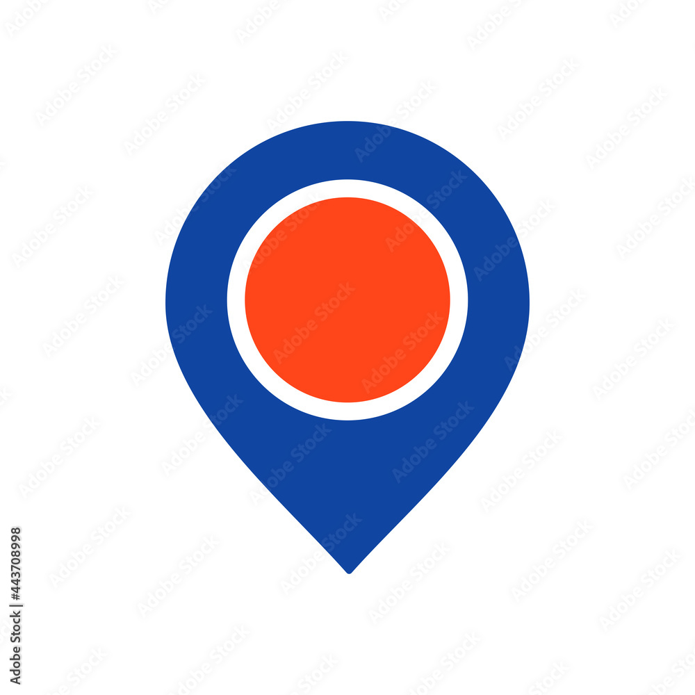 Pin map glyph icon. Map pointer. Map markers Pin map glyph icon. Map pointer. Map markers