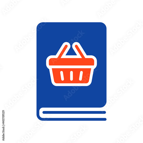 Catalog product outline vector flat glyph icon