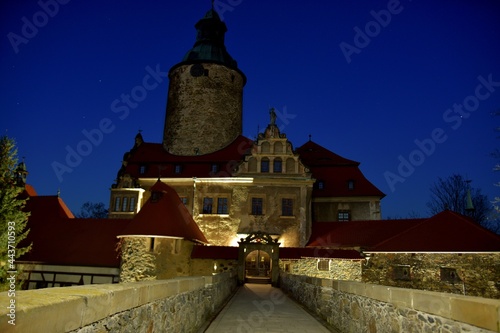 Czocha Castle in the town in Poland photo