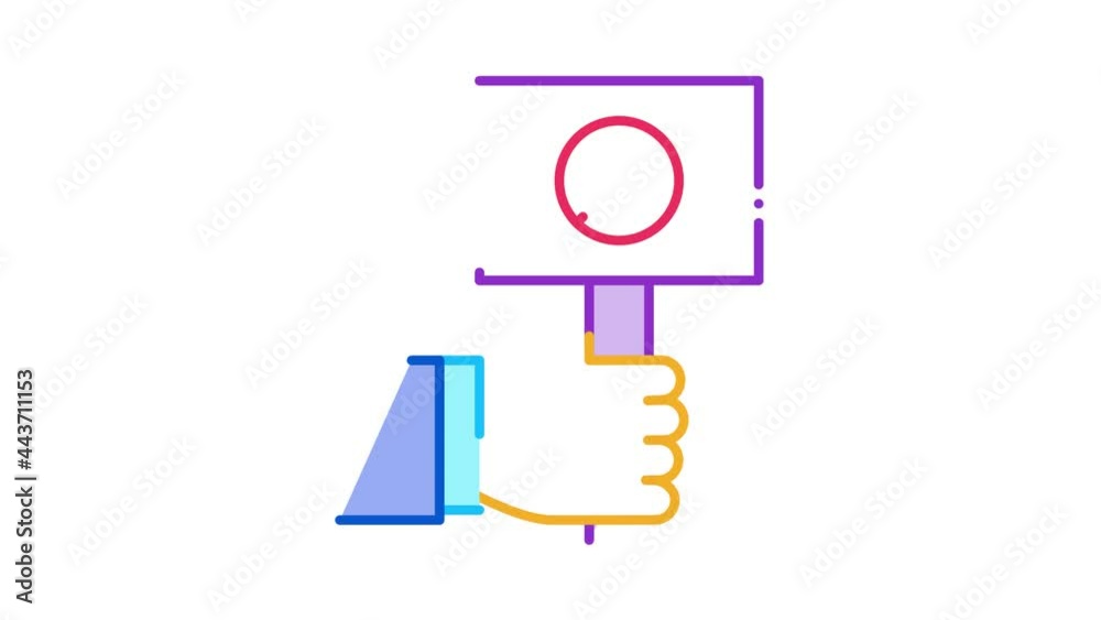 flag animated icon on white background flag animated icon on white background