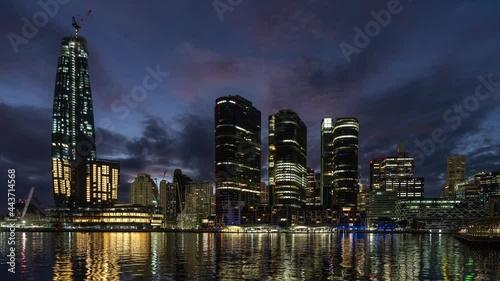 A Night to Day Timelapse of Barangaroo in Sydney  photo