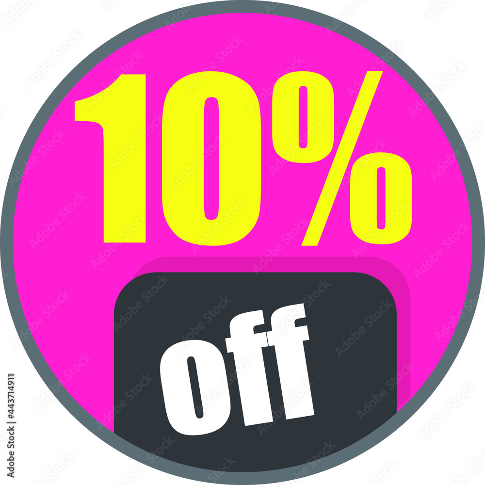 10% off. Discount Icon. Stunning sales promotion campaign . 10% off. Discount Icon. Stunning sales promotion campaign .