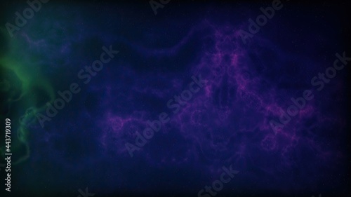 Fototapeta Naklejka Na Ścianę i Meble -  Space Flight Into A Star Field In Galaxy Clouds And Lightning Nebula