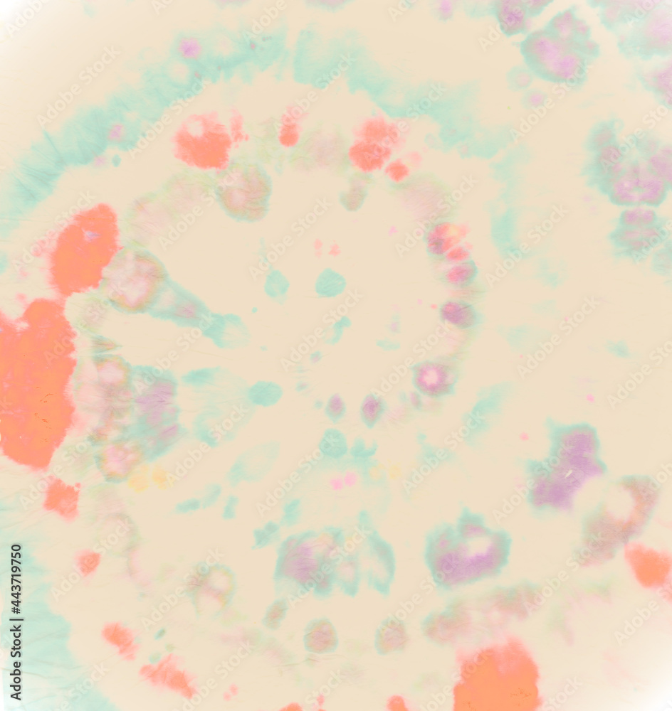 Pastel Spiral Tie-dye. Abstract Circular Pastel Spiral Tie-dye. Abstract Circular