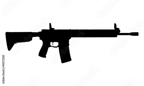 ar15 Springfield saint edge rifle isolated on white photo
