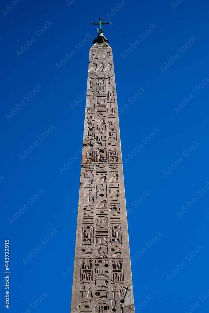 Egyptian obelisk in Rome in Italy