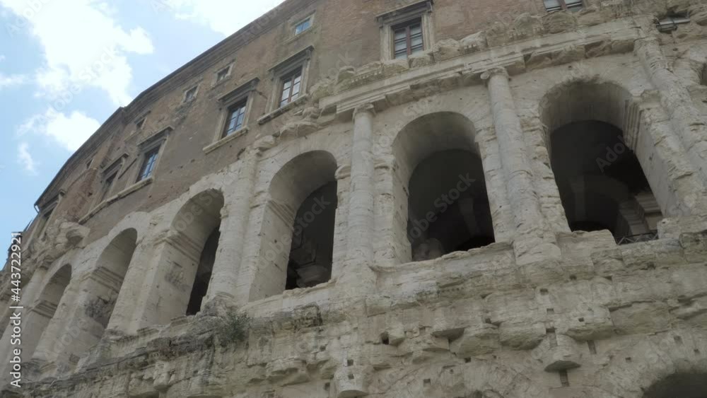 The moving view on Marcellus Theater was one of the largest and most important in Ancient Rome The moving view on Marcellus Theater was one of the largest and most important in Ancient Rome