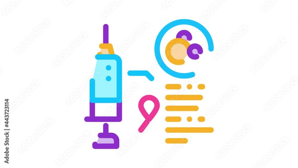 medical injection Icon Animation. color medical injection animated icon on white background medical injection Icon Animation. color medical injection animated icon on white background