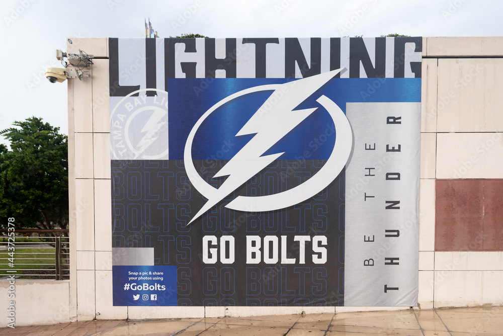 Tampa Bay Lightning Banner at Curtis Hixon Waterfront Park in Tampa