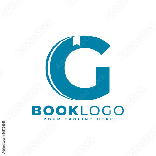 Free Download Letter Initial G Book Logo Design. Usable for Education, Business and Building Logos. Flat Vector Logo Design Ideas Template Element - GFXLoad