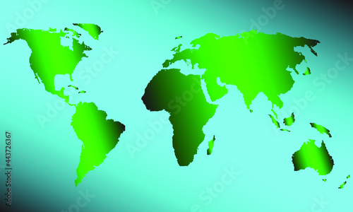                    . World map. Colored vector illustration.